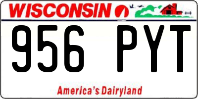 WI license plate 956PYT