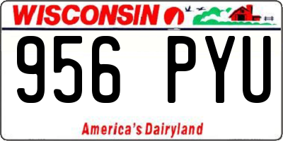 WI license plate 956PYU