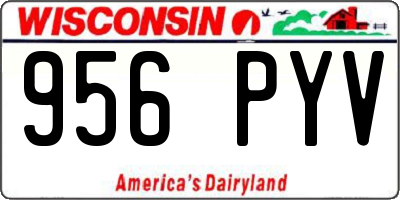 WI license plate 956PYV