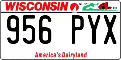 WI license plate 956PYX
