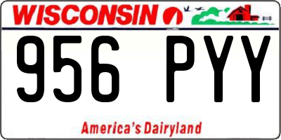 WI license plate 956PYY