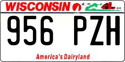 WI license plate 956PZH