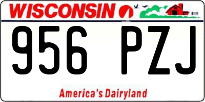 WI license plate 956PZJ