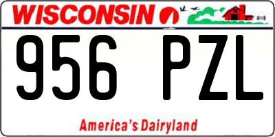 WI license plate 956PZL