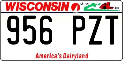 WI license plate 956PZT