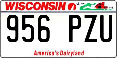 WI license plate 956PZU