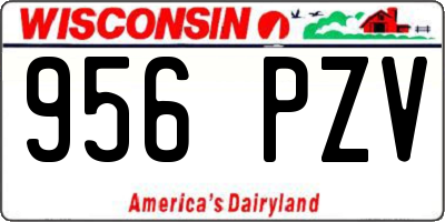 WI license plate 956PZV