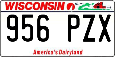 WI license plate 956PZX