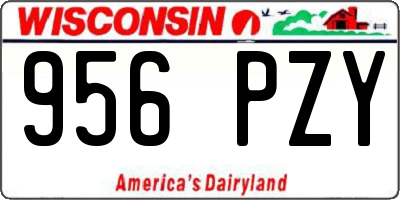 WI license plate 956PZY