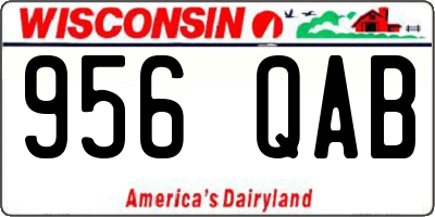 WI license plate 956QAB
