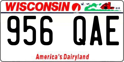 WI license plate 956QAE
