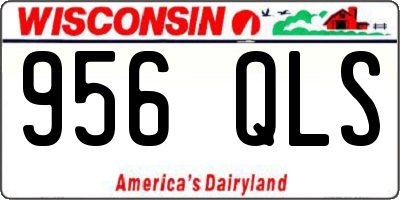 WI license plate 956QLS