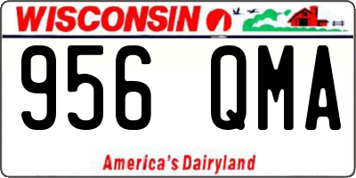 WI license plate 956QMA