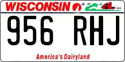WI license plate 956RHJ