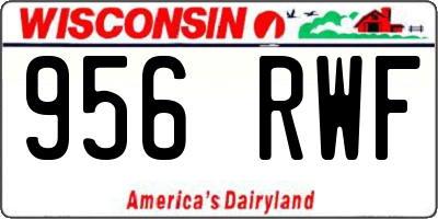 WI license plate 956RWF