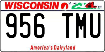 WI license plate 956TMU