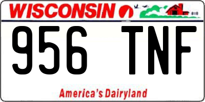 WI license plate 956TNF