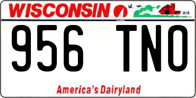 WI license plate 956TNO