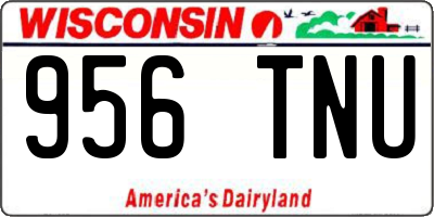 WI license plate 956TNU