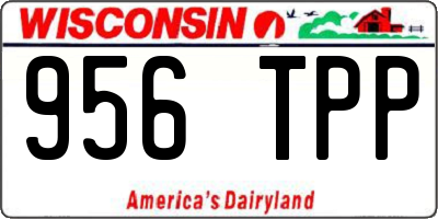 WI license plate 956TPP