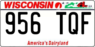 WI license plate 956TQF