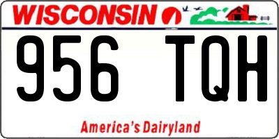 WI license plate 956TQH