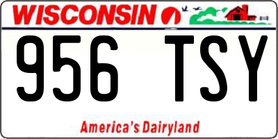 WI license plate 956TSY