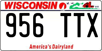 WI license plate 956TTX