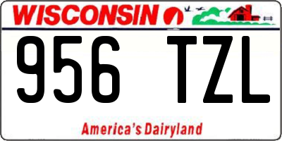 WI license plate 956TZL