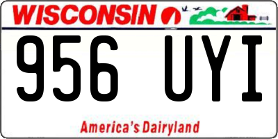 WI license plate 956UYI