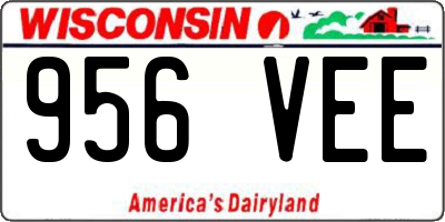 WI license plate 956VEE