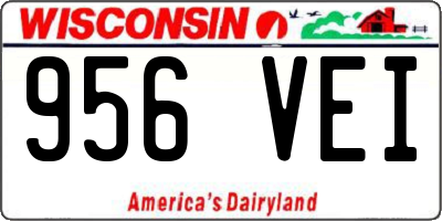 WI license plate 956VEI