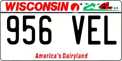WI license plate 956VEL