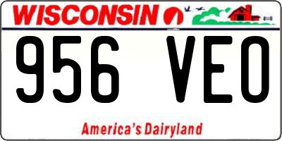 WI license plate 956VEO