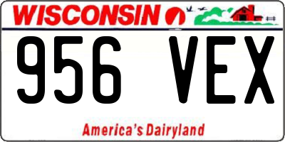WI license plate 956VEX