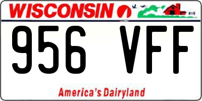 WI license plate 956VFF