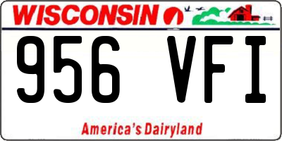WI license plate 956VFI