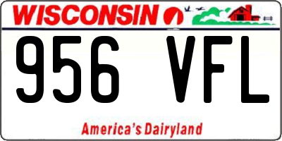 WI license plate 956VFL