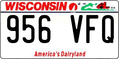 WI license plate 956VFQ