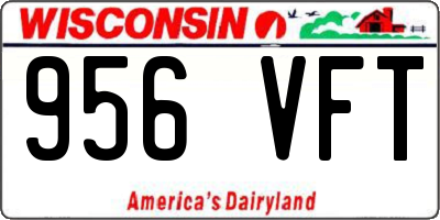 WI license plate 956VFT