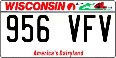 WI license plate 956VFV