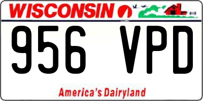 WI license plate 956VPD
