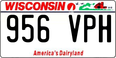 WI license plate 956VPH