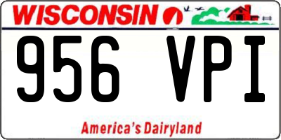 WI license plate 956VPI