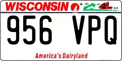 WI license plate 956VPQ