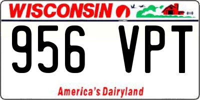 WI license plate 956VPT