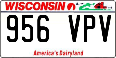 WI license plate 956VPV