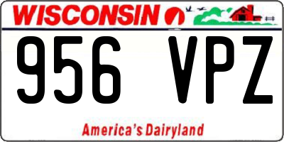 WI license plate 956VPZ