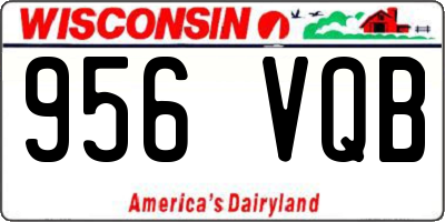 WI license plate 956VQB