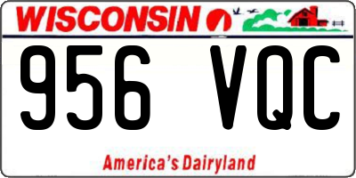 WI license plate 956VQC